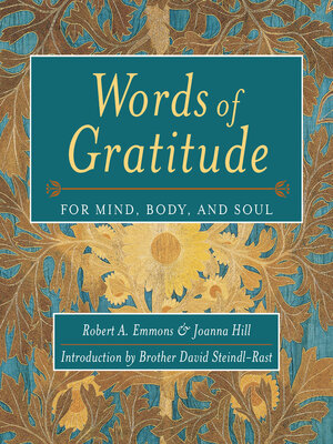 cover image of Words of Gratitude Mind Body & Soul